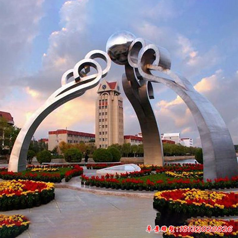 不銹鋼如意雕塑    廣場(chǎng)景觀雕塑