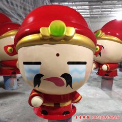 玻璃鋼卡通財神爺雕塑