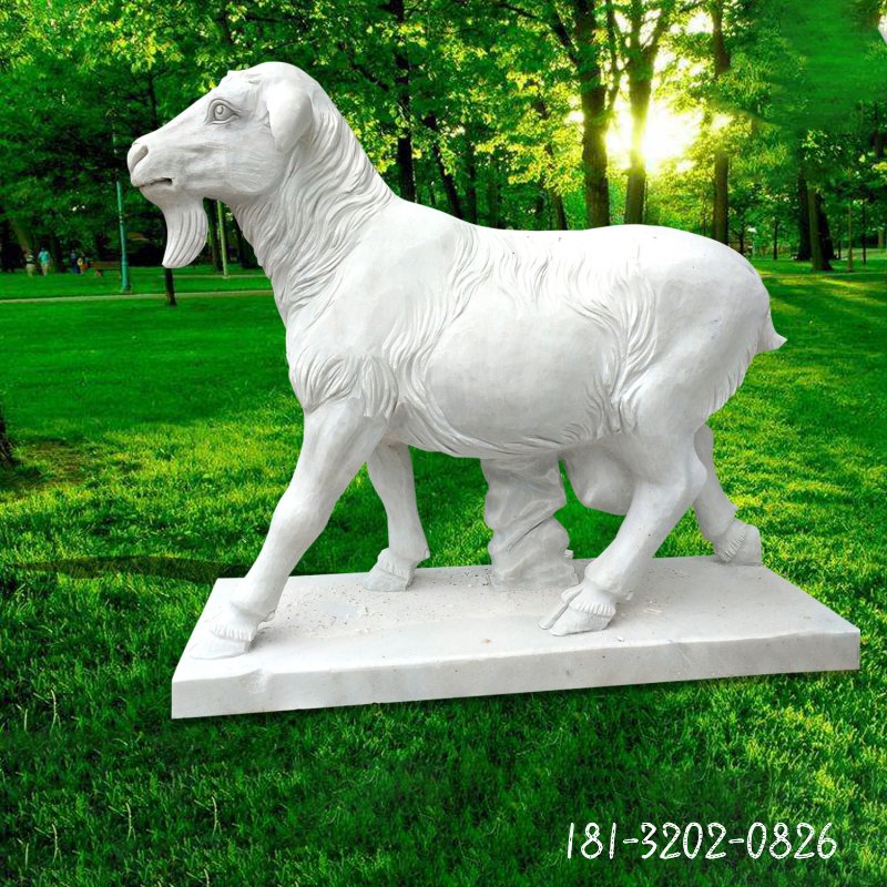 大理石羊雕塑 (39)