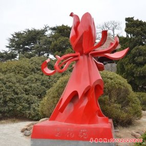不銹鋼卡通花朵雕塑
