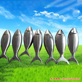 不銹鋼鏡面魚(yú)雕塑
