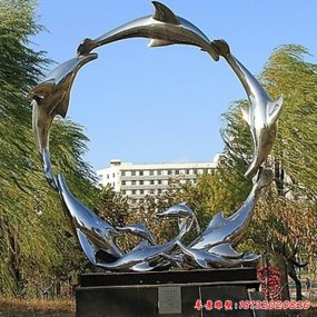 魚(yú)的不銹鋼雕塑