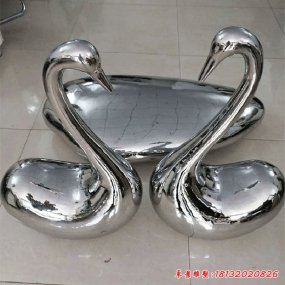 天鵝不銹鋼雕塑 景觀雕塑