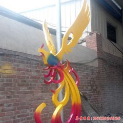 鳳凰展翅不銹鋼雕塑