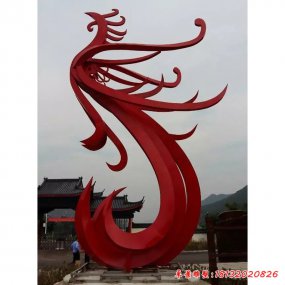不銹鋼火鳳凰雕塑
