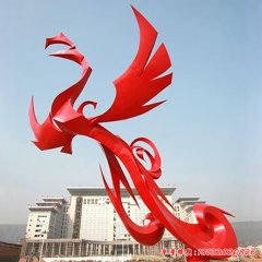 不銹鋼廣場鳳凰雕塑
