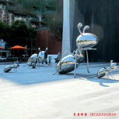 不銹鋼公園螞蟻雕塑