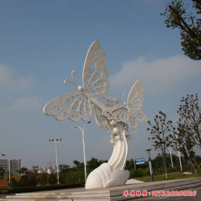蝴蝶不銹鋼雕塑
