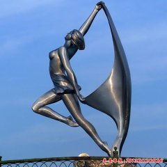 公園不銹鋼雕塑人物