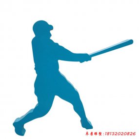 運動人物剪影不銹鋼雕塑