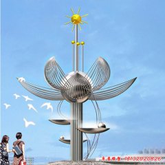 同心廣場不銹鋼雕塑