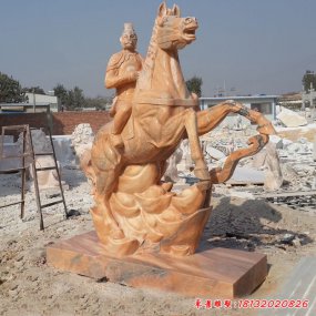 古代神話人物石雕