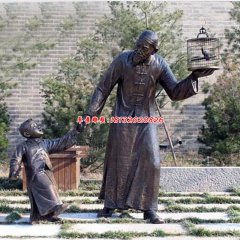 前門大街銅人雕像