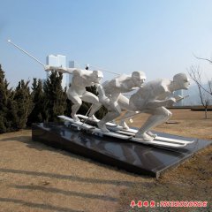 雪上運(yùn)動雕塑
