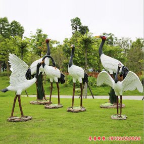 玻璃鋼仙鶴雕塑