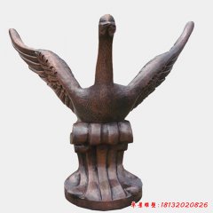銅天鵝雕塑