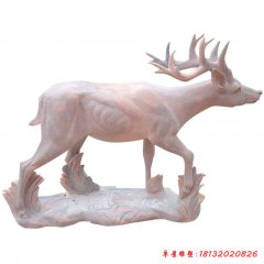 奔跑鹿雕塑