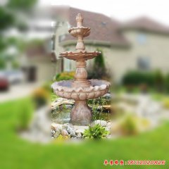 跌水缽石雕噴泉