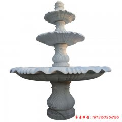石雕噴泉水缽