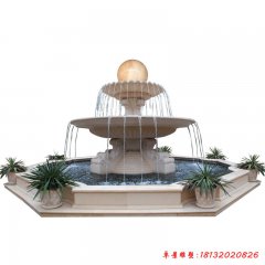 雙層景觀石雕噴泉