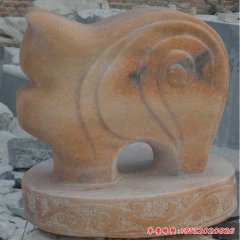 抽象12生肖石雕