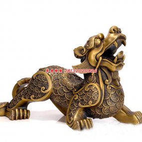 企業門口貔貅銅雕