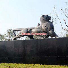 銅雕林園銅獅子