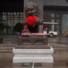 頤和園門口銅獅子