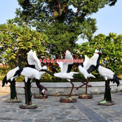 仿真仙鶴動物雕塑
