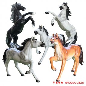 玻璃鋼仿真馬雕塑