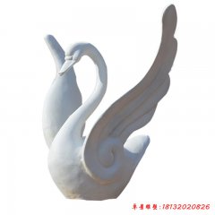 噴水天鵝雕塑
