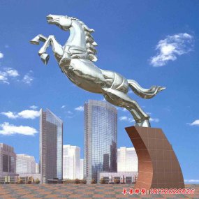 金屬馬雕塑
