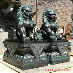 青銅獅子雕塑