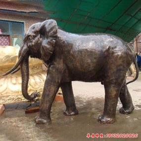 銅大象雕塑