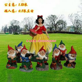 玻璃鋼白雪公主雕塑