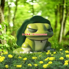 玻璃鋼青蛙雕塑