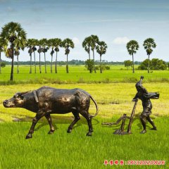 玻璃鋼雕塑農(nóng)耕