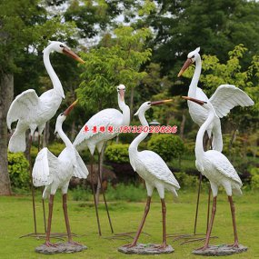 玻璃鋼白鷺雕塑