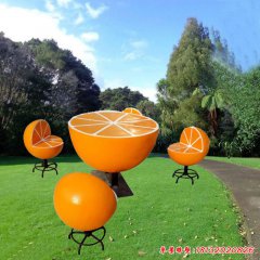 玻璃鋼仿真橙子雕塑