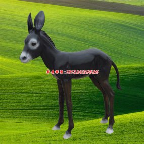 玻璃鋼毛驢雕塑