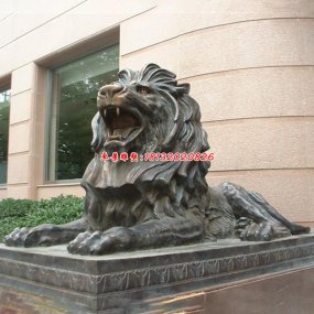 銅雕匯豐獅