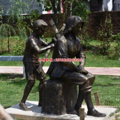 現(xiàn)代銅雕像