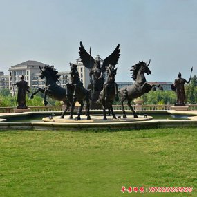 銅雕阿波羅戰車