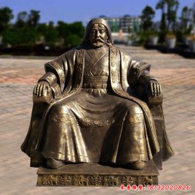 成吉思汗銅雕像